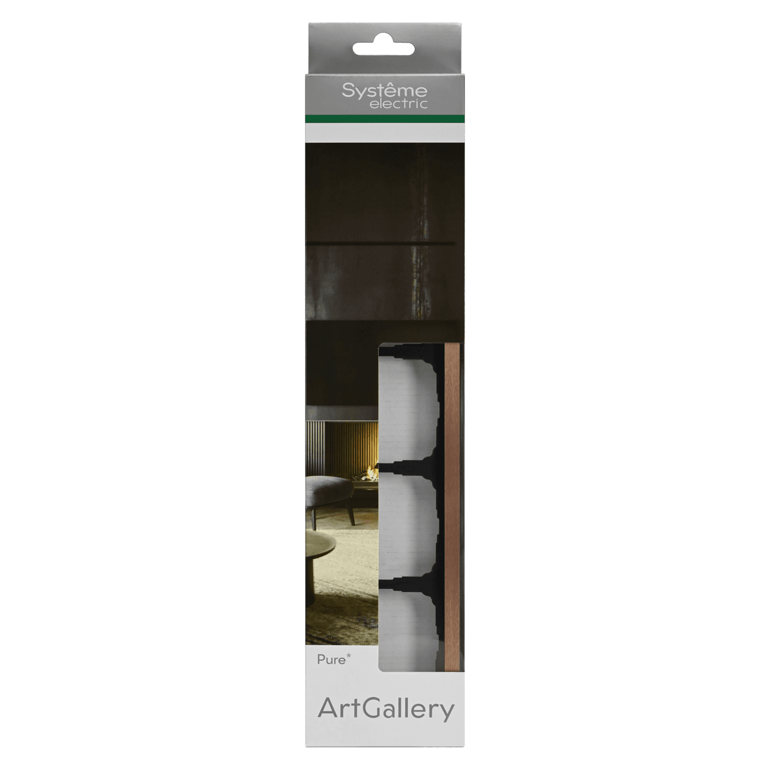 Systeme Electric ArtGallery Pure Металл Медь Рамка 5-ая — миниатюра 4