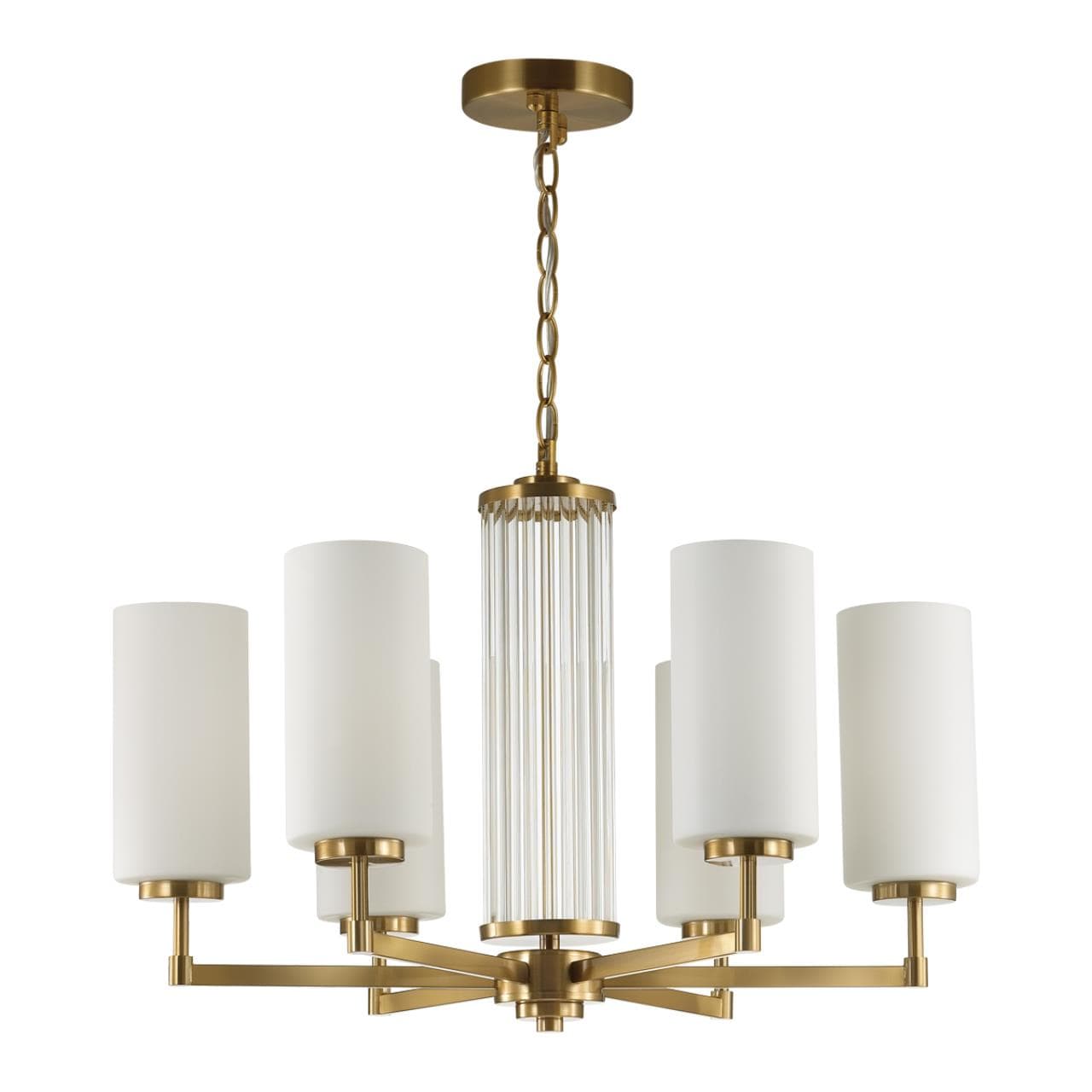 Odeon Light 4990/6 HALL ODL23 000 матов. золотой/белый/стекло Люстра E27 6*40W KASALI