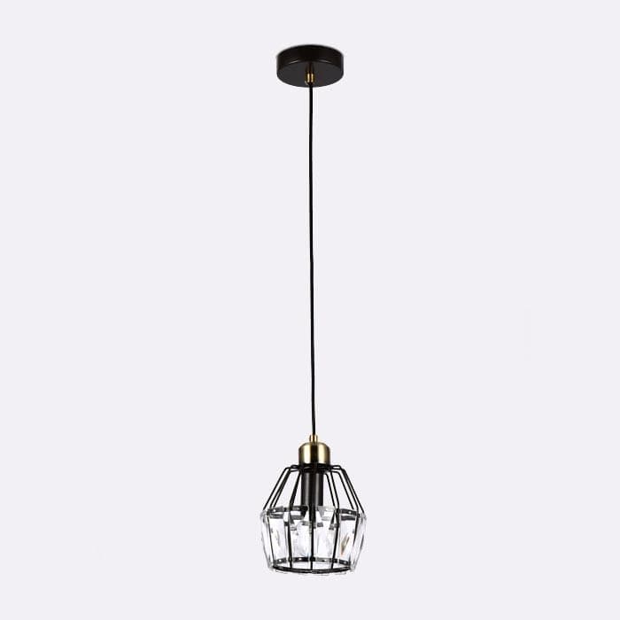Ambrella Подвесной светильник с хрусталем TR5875 DCF/SB темный кофе/бронза E14 max 40W D150*650 — миниатюра 3