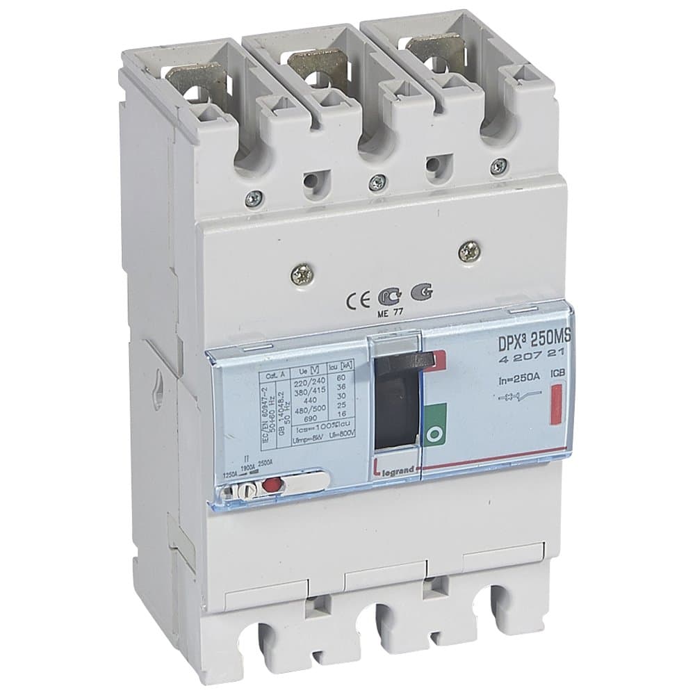 Legrand DPX3 250ER Мотор 3P 250A 36kA 420721 — миниатюра 1