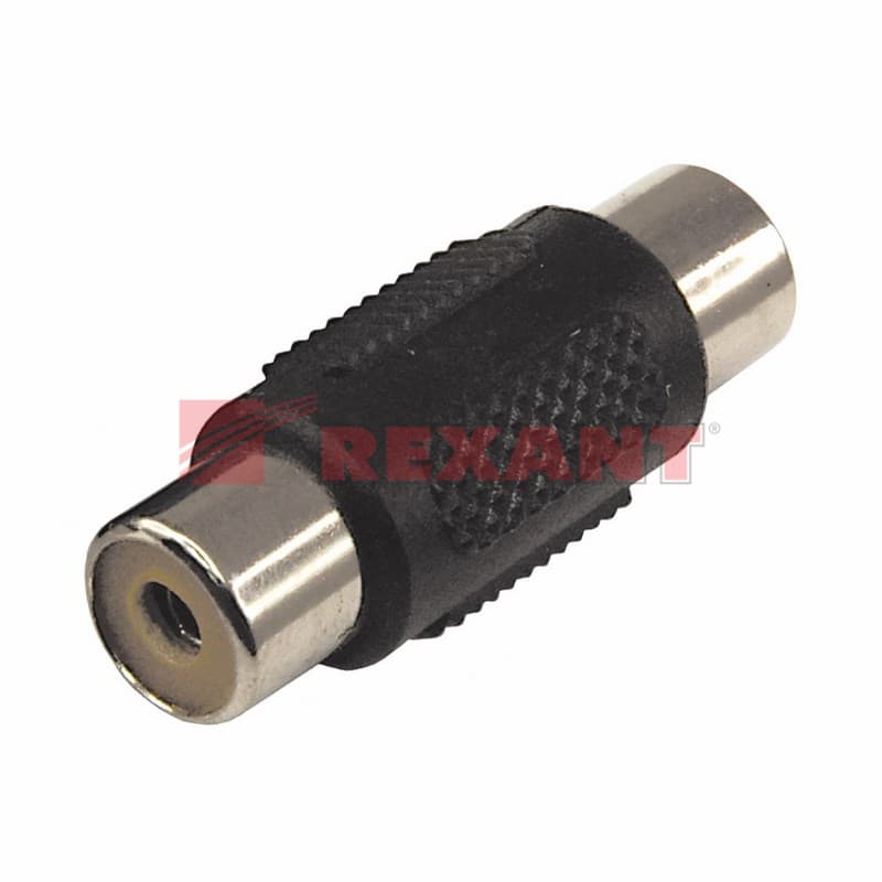 ПереходНИК 1 гнездо RCA - 1 гнездо RCA (монокль) Rexant 14-0432 — миниатюра 2