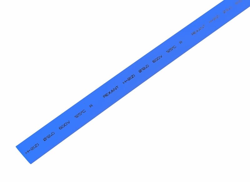 12.0 / 6.0 мм 1м термоусадка синяя Rexant 21-2005