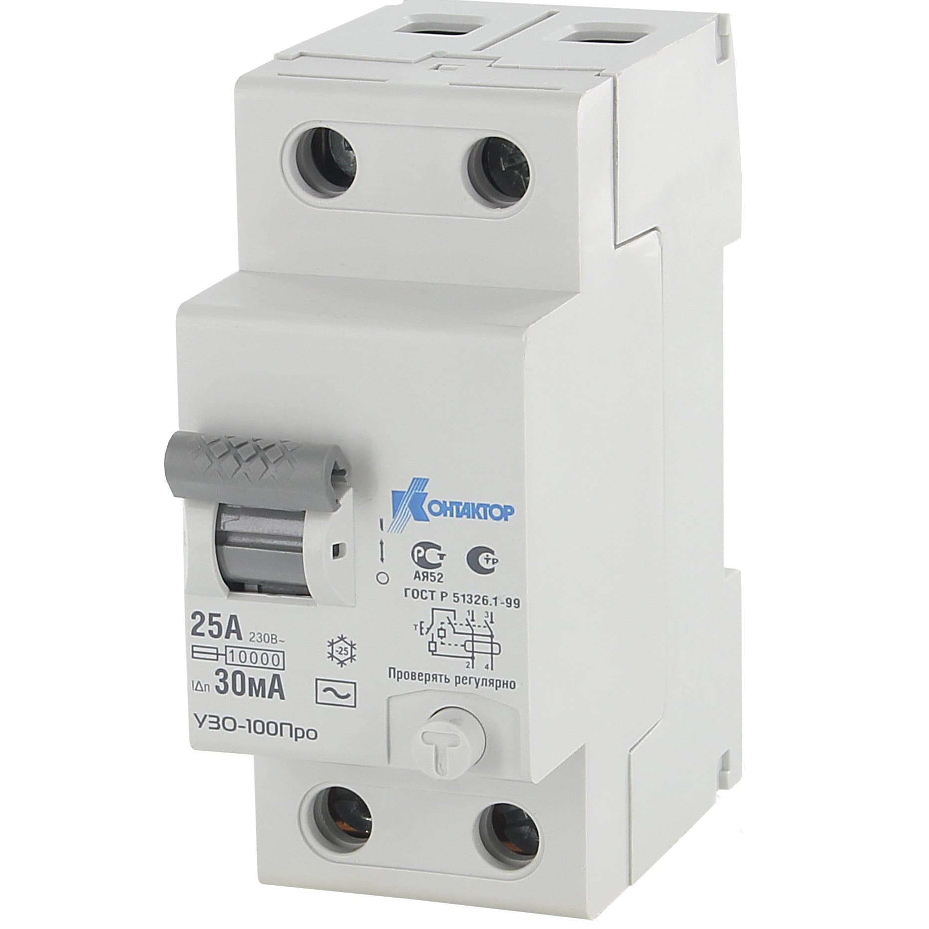 Контактор (Legrand) УЗО-100Про, 2P, 50A, Idn-30mA, тип AC