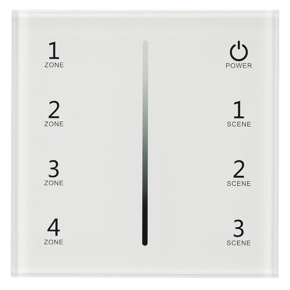 Arlight Панель Sens SMART-P29-DIM White (230V, 4 зоны, 2.4G) (IP20 Пластик, 5 лет) 027103 — миниатюра 2