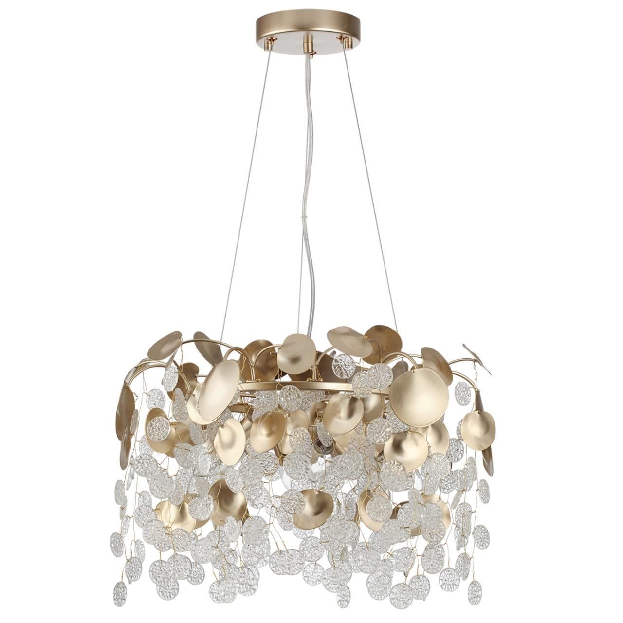 Odeon Light 5104/6 CLASSIC ODL26 633 металл/стекло Люстра E14 6*40W 220В IP20 COINS