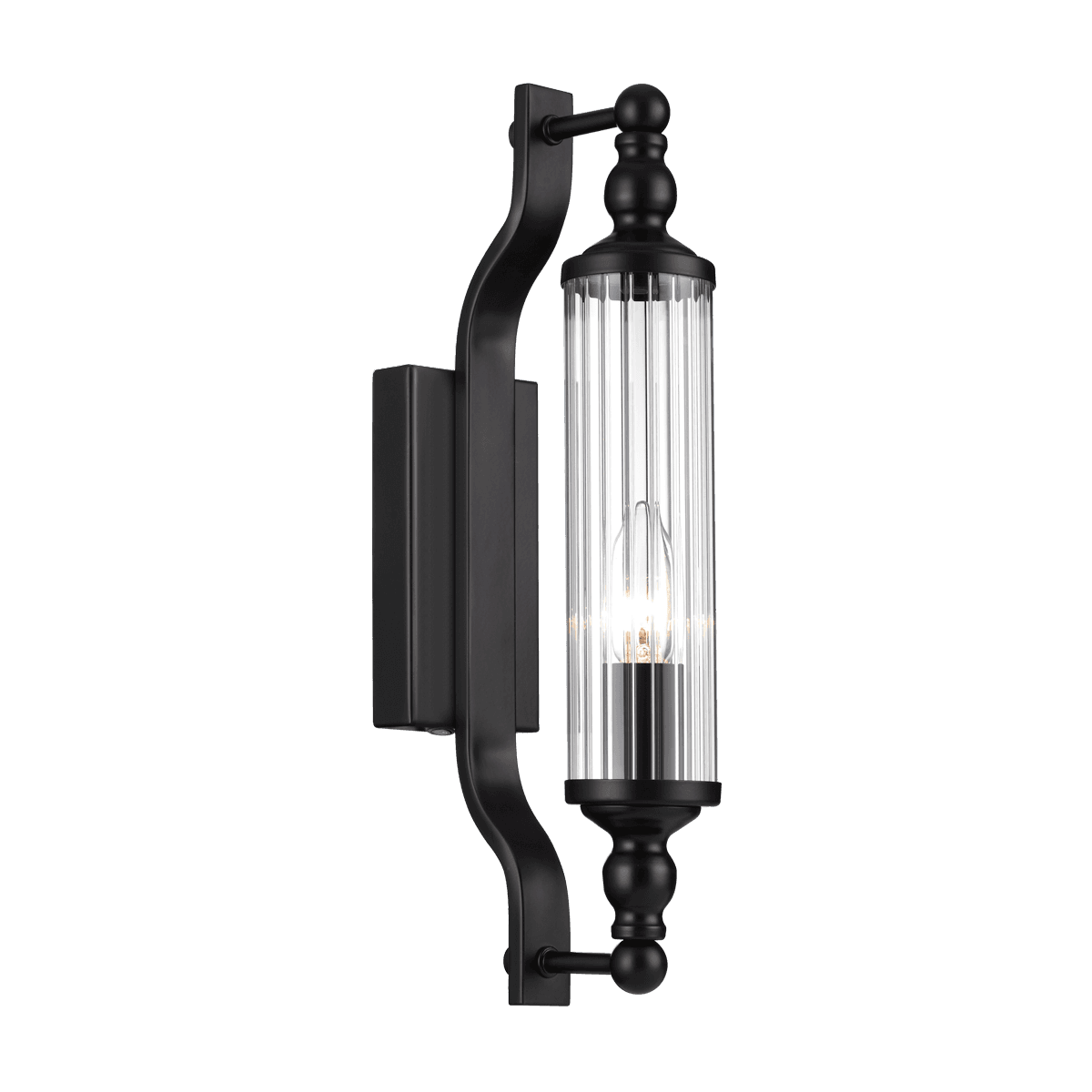Odeon Light 4941/1W DROPS ODL22 553 черный/прозрачный/стекло Настенный светильн. E14 1*40W IP44 TOLERO — миниатюра 2