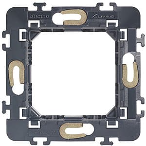 BT LV Суппорт 2 модуля (72х72 мм) крепление на винтах черный L4702