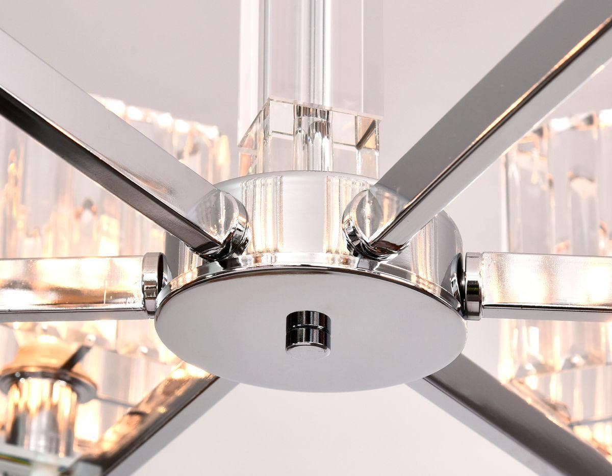 Ambrella Подвесная люстра с хрусталем TR4522/6 CH/CL хром/прозрачный E14/6 max 40W D710*660 — миниатюра 4