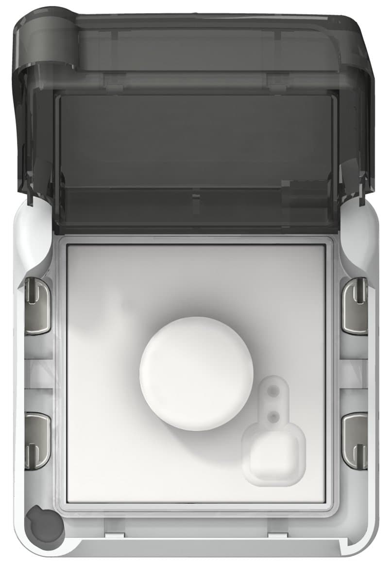Legrand Plexo Серый/Белый Мех Электронный комнатный термостат 069508 — миниатюра 3
