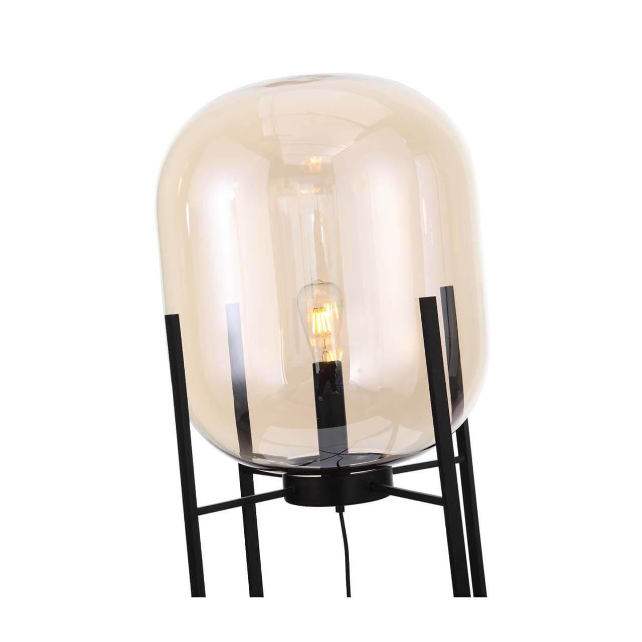 ST Luce SL1050.525.01 Торшер Черный/Коньячный E27 1*40W — миниатюра 3