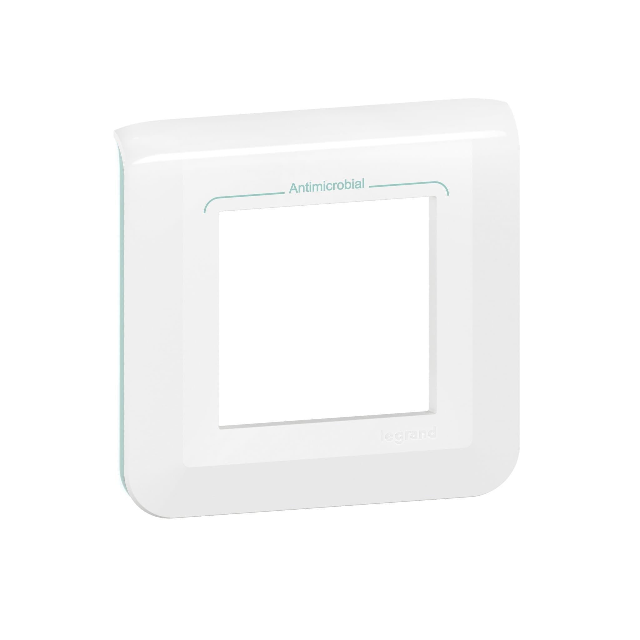 Legrand Mosaiс Рамка - Программа Mosaic - 2 модуля - антимикробная 078722L — миниатюра 1