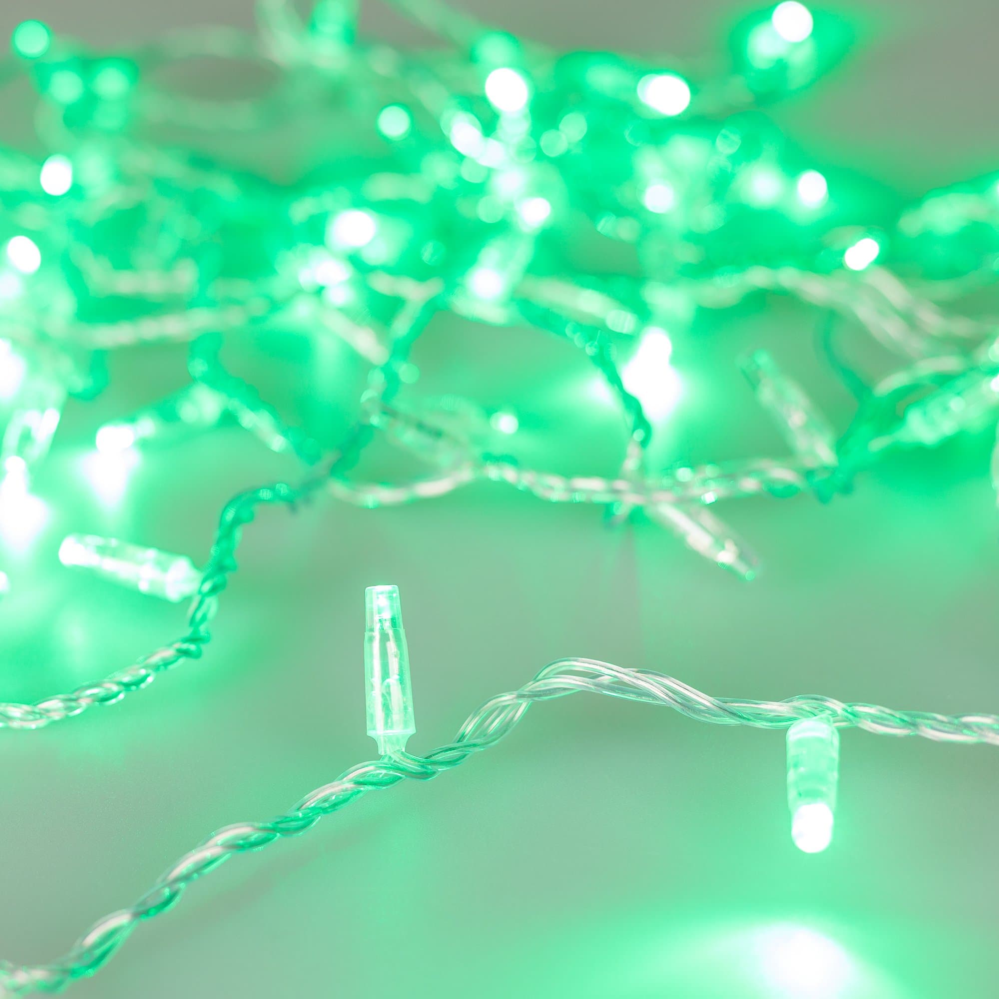 Arlight Светодиодная гирлянда ARD-STRING-CLASSIC-1000-CLEAR-100LED-PULSE Green (230V, 7W) (Ardecoled, IP65) 031640 — миниатюра 1
