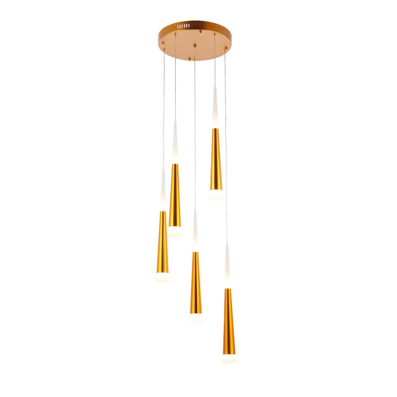 Evoluce SLE200103-05 Светильник подвесной Белый/Золотой, Белый LED 5*7W — миниатюра 3