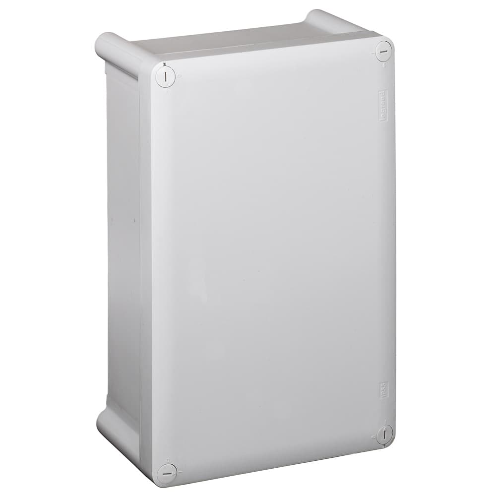 Legrand Коробка промышленная пластиковая IP55 IK07 RAL 7035 310x240x124 мм сплошная крышка 035980