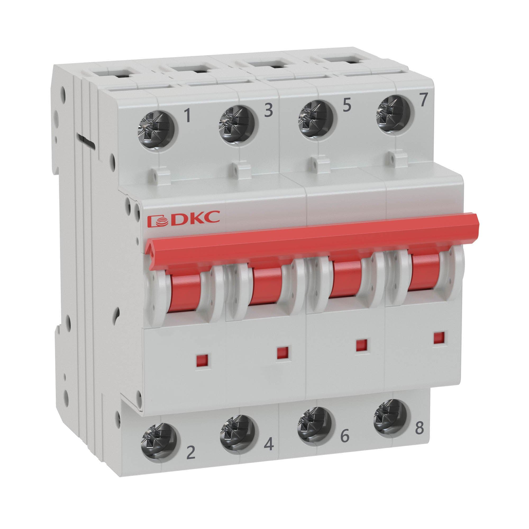 DKC YON pro Автоматический выключатель модульный MD63 4P 6А C 6kA MD63-4C6-6