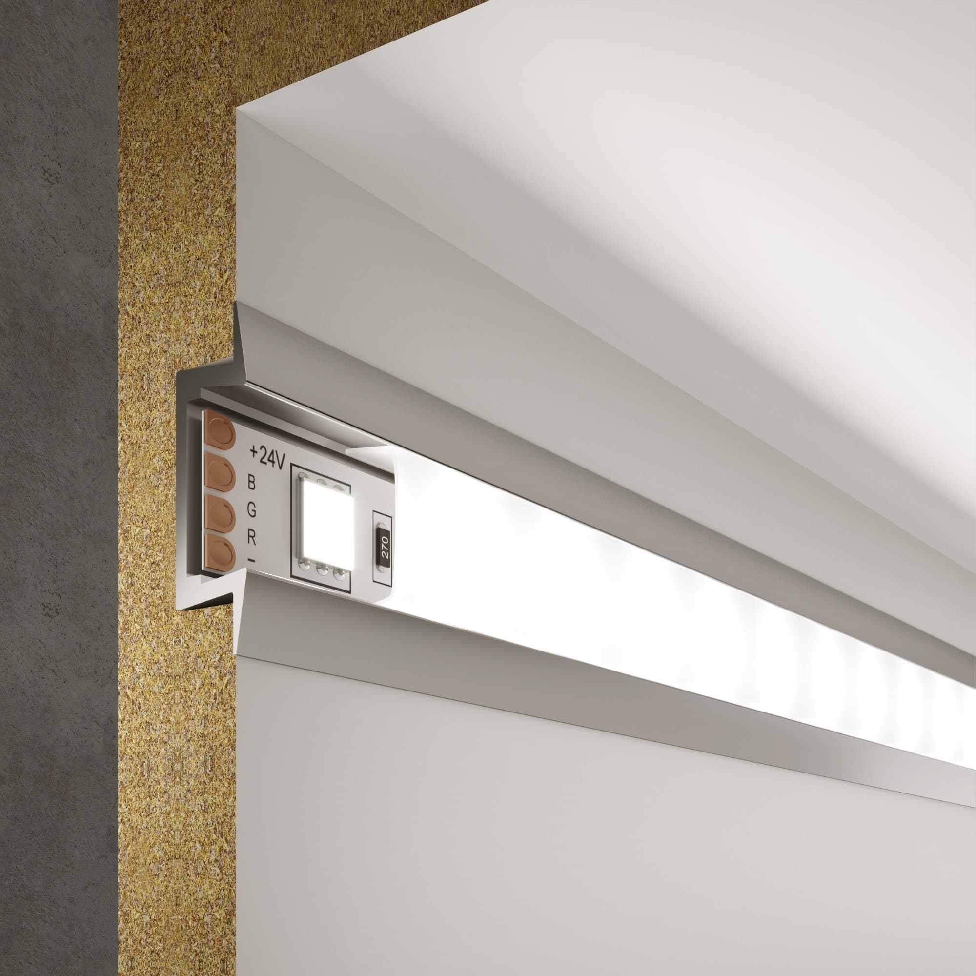 Elektrostandard LL-2-ALP007 / Встраиваемый алюминиевый профиль для LED ленты (под ленту до 11mm) a041812