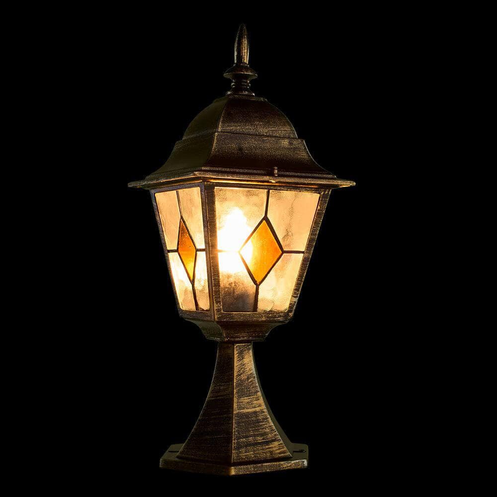Arte Lamp Berlin Коричневый/Белый Светильник уличный наземный 1x75W E27 A1014FN-1BN — миниатюра 7