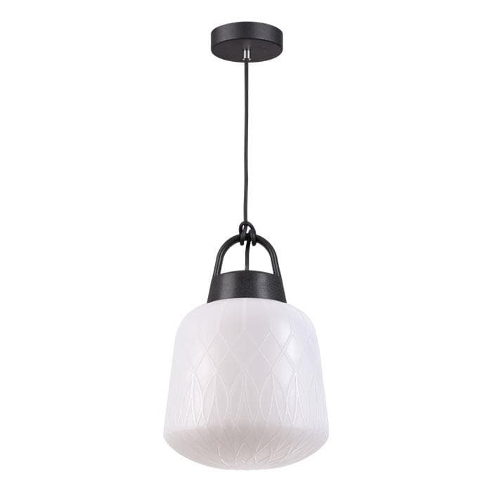 Novotech 370601 NT19 167 белый абажур/черная арматура Ландшафтный подвес IP44 E27 60W 100-240V CONTE