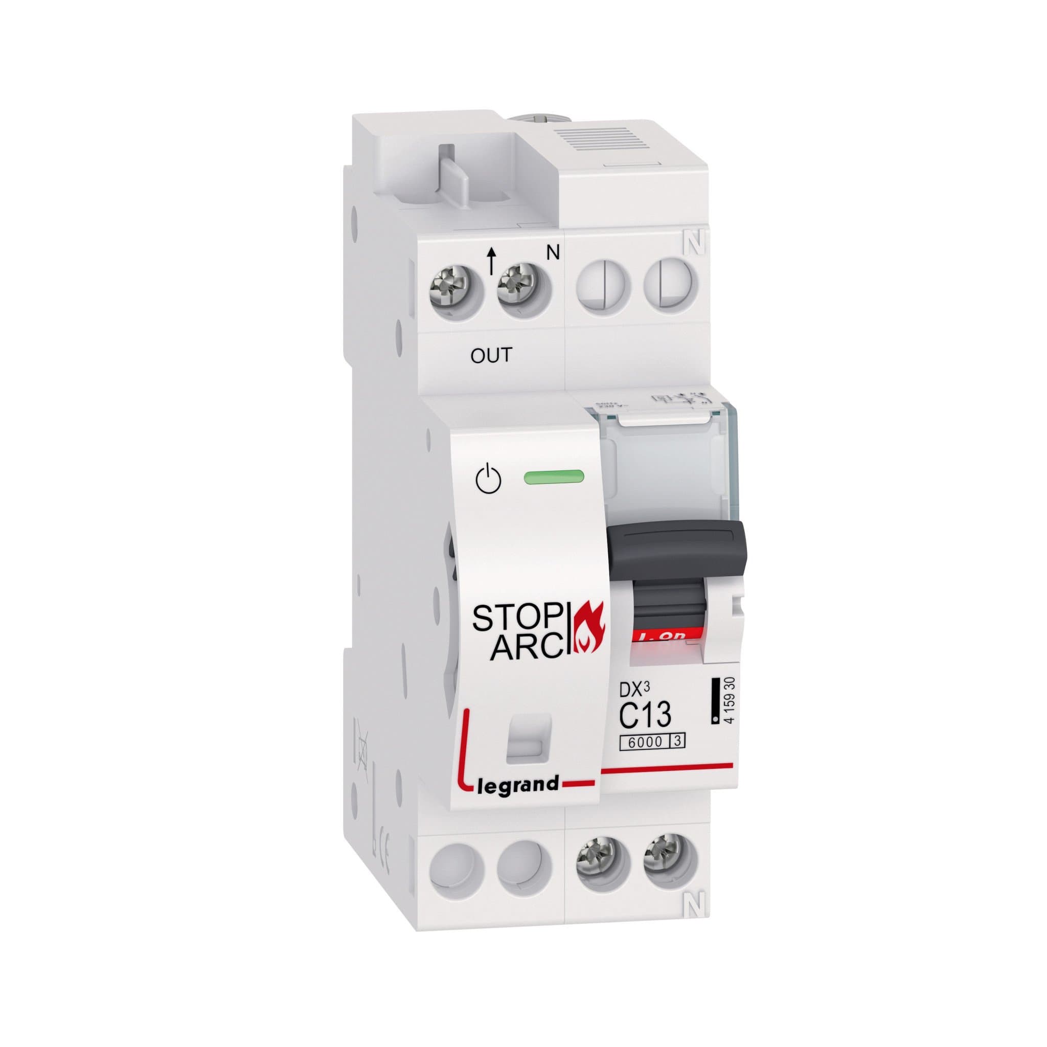 Legrand УЗДП DX3 Stop Arc 1P+N C13A 6000A (c авт. выключателем) 415930 — миниатюра 1