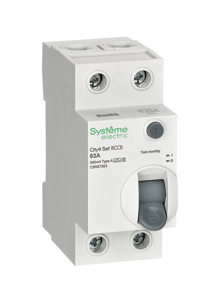Systeme Electric City9 Set ВДТ 63А 2P 300мА A-S 230В — миниатюра 1