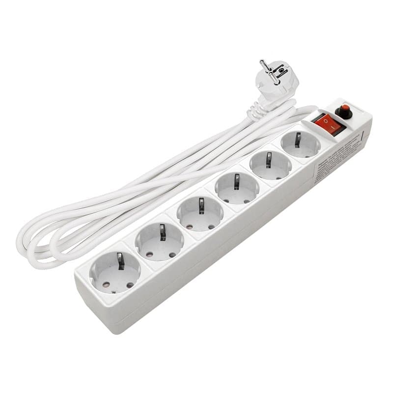 UNIVersal Сетевой фильтр ПВС 3*0,75 белый 5м 967U-3005
