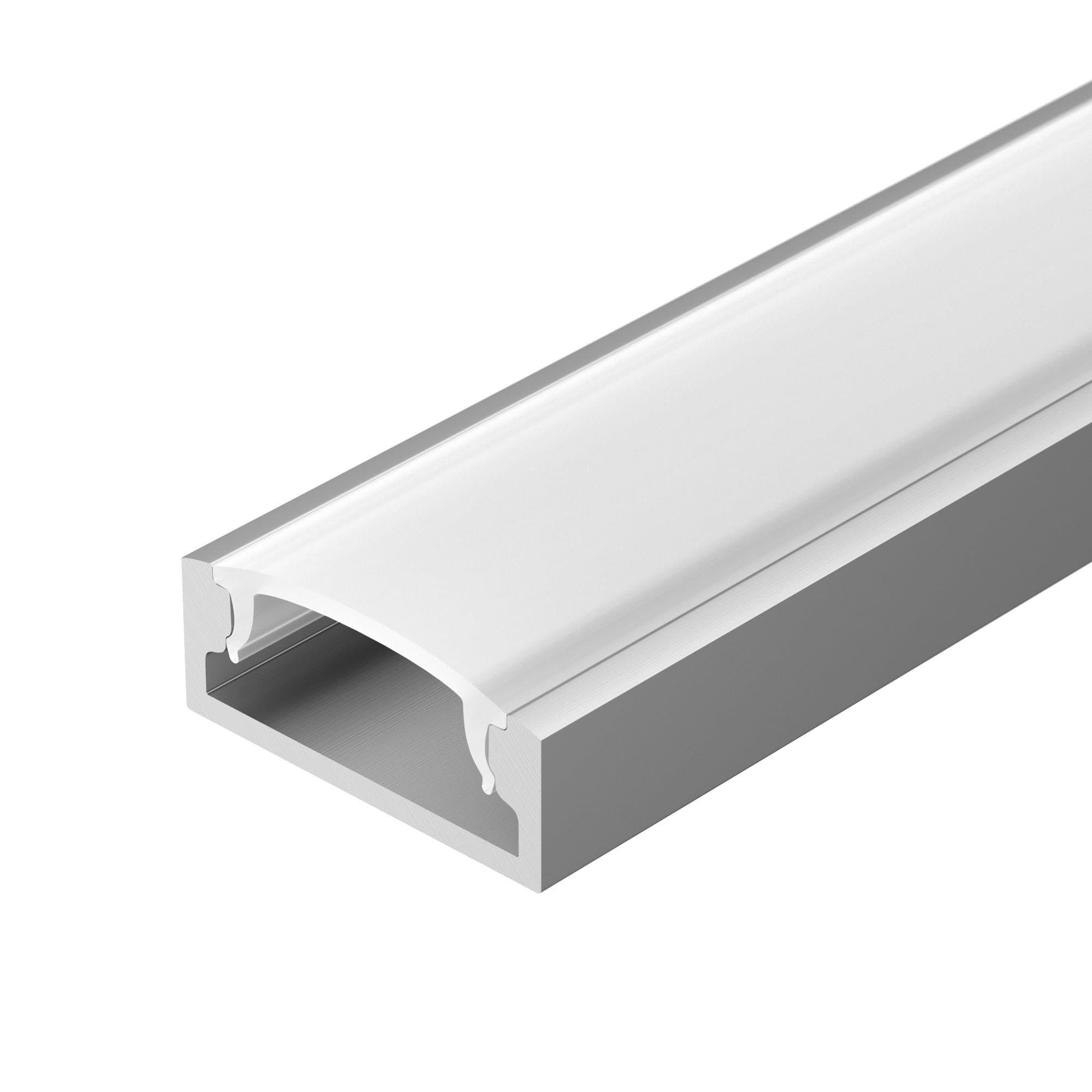 Arlight Профиль с экраном ALU-WIDE-H8-2000 ANOD+FROST (Алюминий) 014852 — миниатюра 1