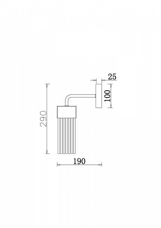 Freya Modern Латунь Бра FR5050WL-01BS — миниатюра 6