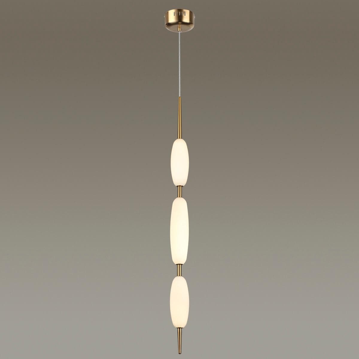 Odeon Light 4792/28L PENDANT ODL21 009 бронзовый/белый Подвес LED 28W SPINDLE — миниатюра 3