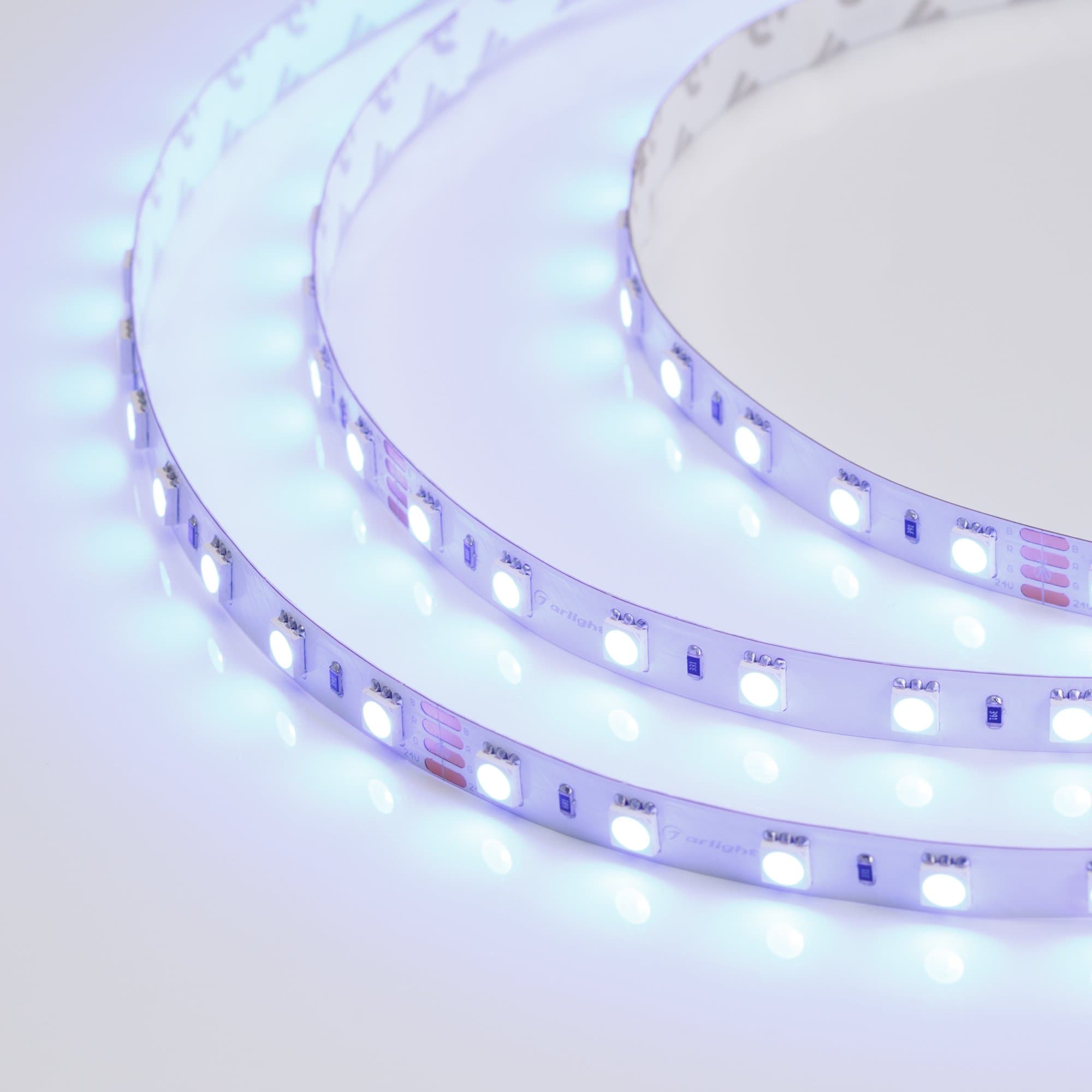 Arlight Светодиодная лента RT-B60-10mm 24V RGB (14.4 W/m, IP20, 5060, 50m) (Открытый) 024586(2) — миниатюра 4