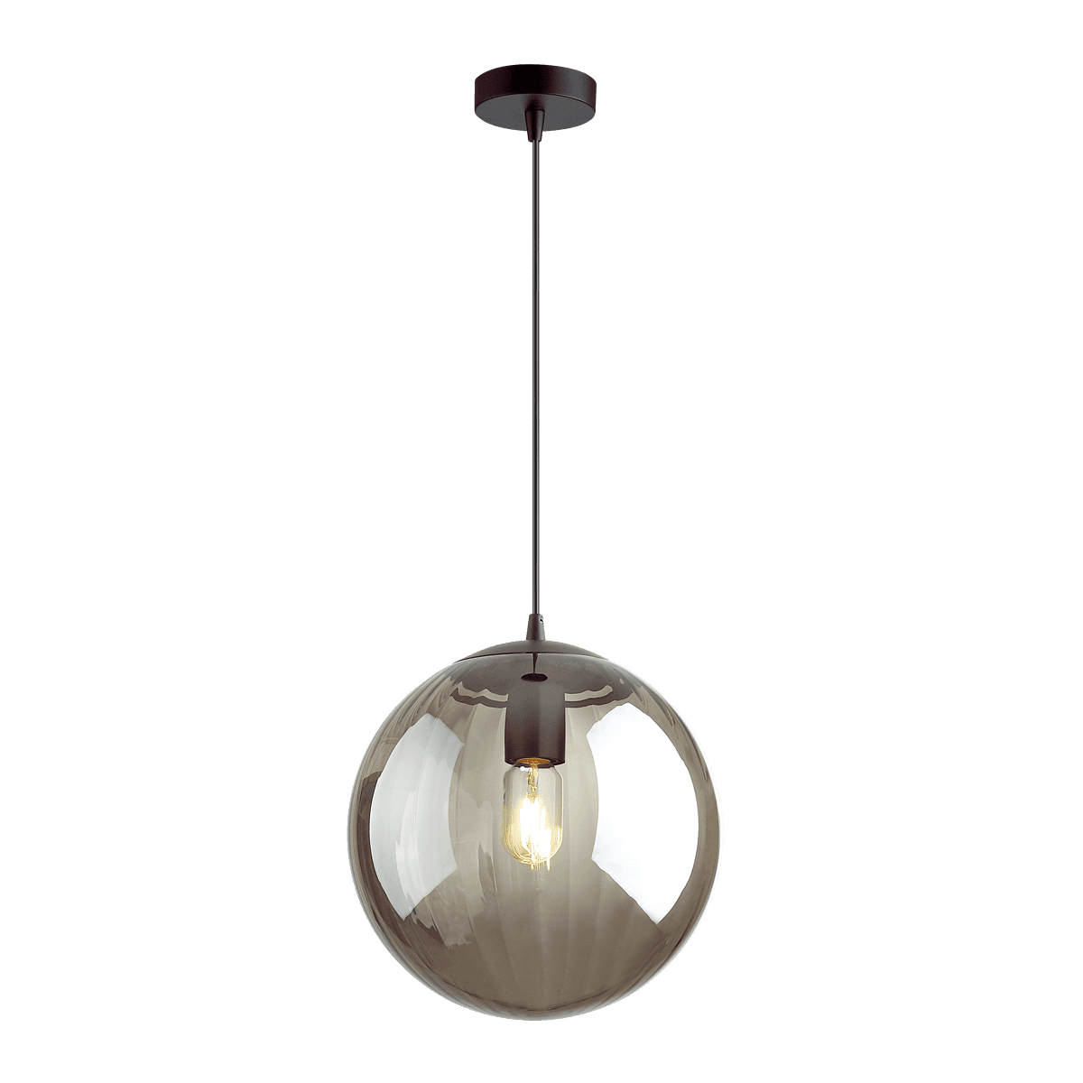 Odeon Light 4756/1 ODL21 дымчатый/черный Подвес E27 60W KATA — миниатюра 2