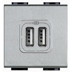 BT LL Алюминий Разъем для зарядки 2хUSB NT4285C2 — миниатюра 1