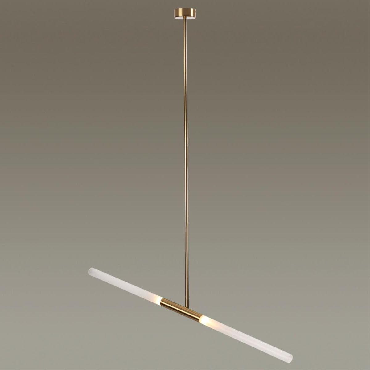 Odeon Light 4306/2 HIGHTECH ODL22 77 золото Потолочный светильник IP20 G9 2*40W SOHO — миниатюра 4