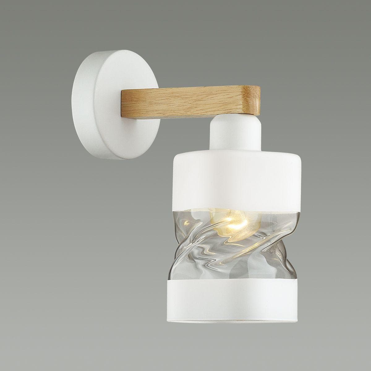 Lumion 4491/1W COUNTY LN21 202 белый, дерево Бра E27 60W 220V BONNIE — миниатюра 4