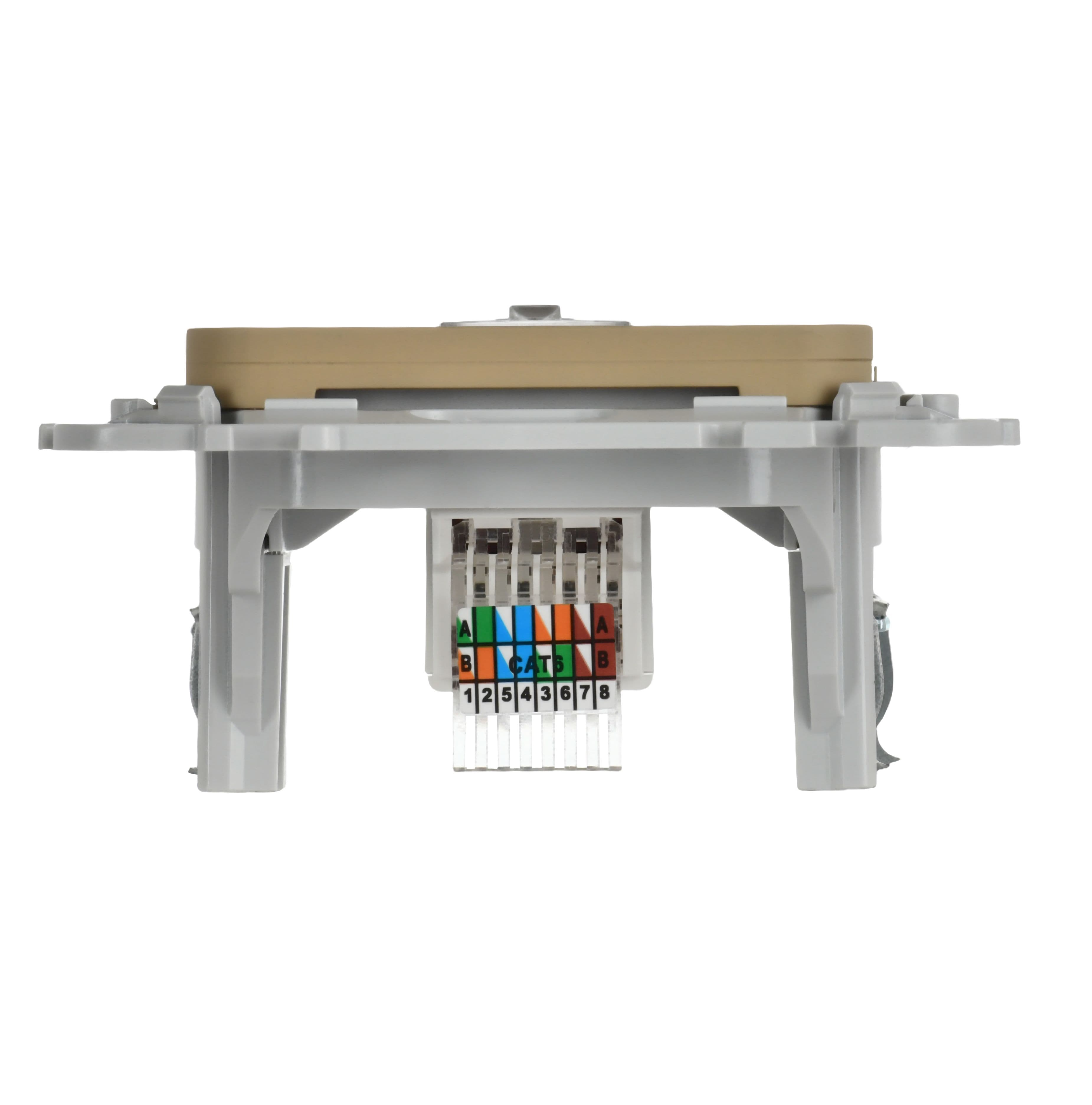 IEK FLITE Хаки Розетка компьютерная RJ45 категория 6 UTP — миниатюра 4