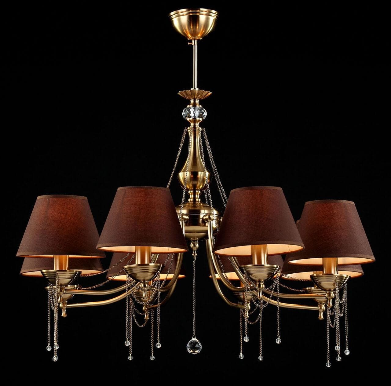Maytoni Royal Classic Chester Латунь Люстра 8xE14 60W RC0100-PL-08-R — миниатюра 7