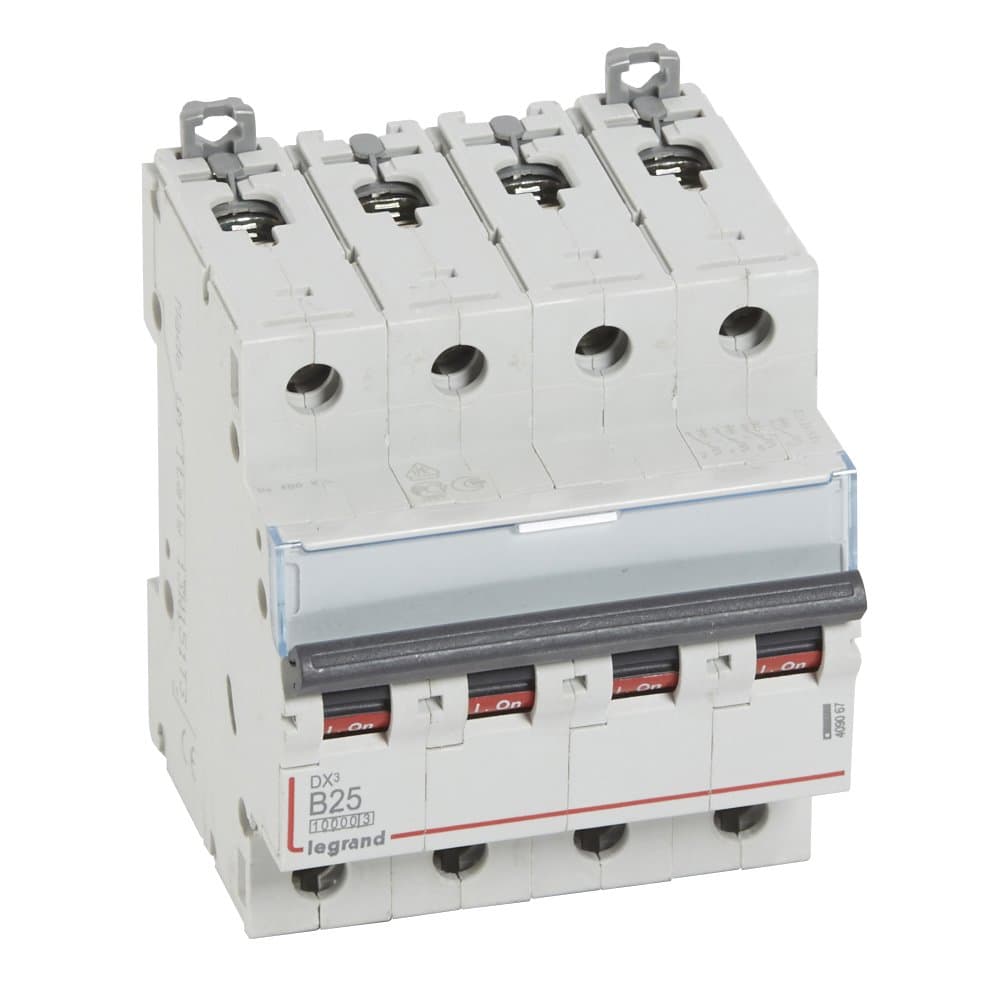 Legrand DX3 Автоматический выключатель 4P 25A (B) 10kA/16kA 409067 — миниатюра 1