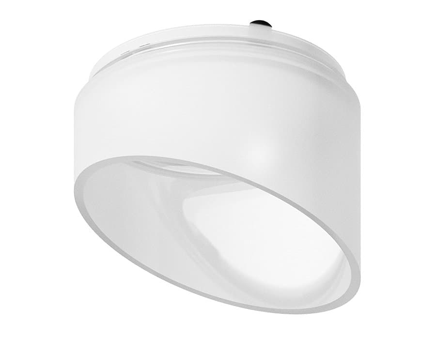 Ambrella Насадка передняя для корпуса светильника с диаметром отверстия D70mm N7175 FR белый матовый D70*H52mm Out40mm MR16 — миниатюра 1