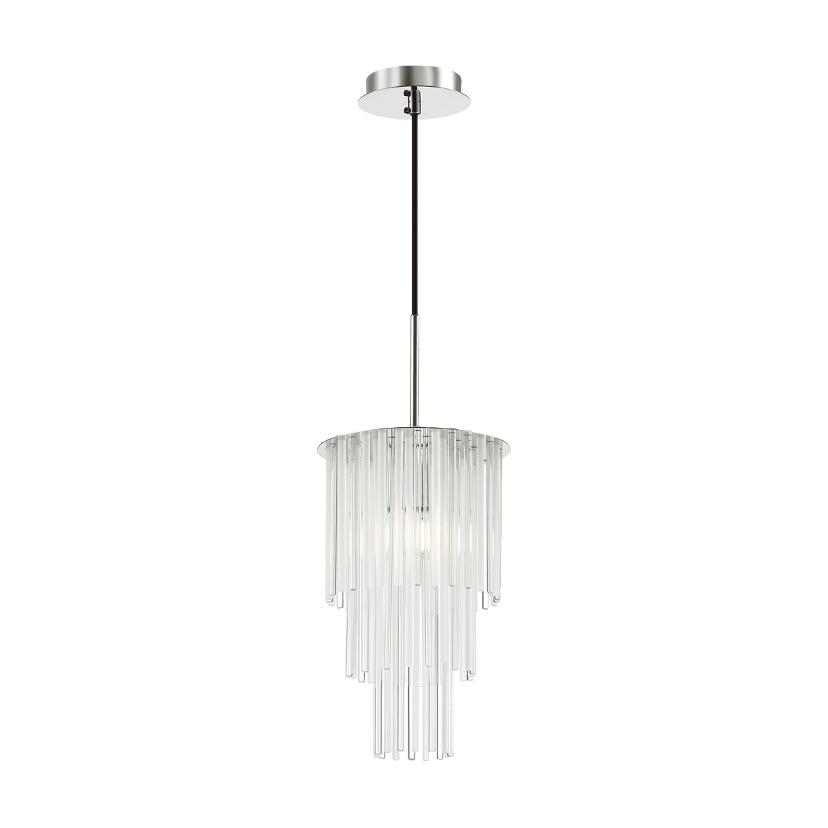 Odeon Light 4920/1 MODERN ODL22 329 хром/прозрач./матов./стекло Подвес E27 1*60W PAPITA — миниатюра 2
