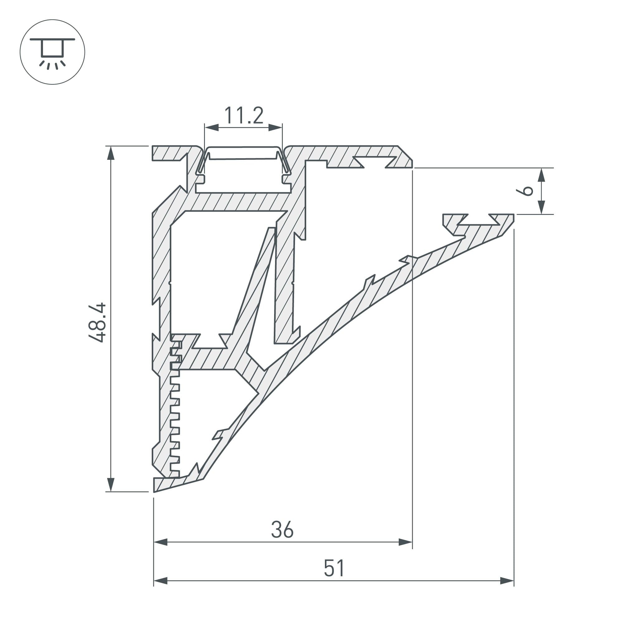 Arlight Профиль SHELF-620-2000-SET ANOD (Алюминий) 023788 — миниатюра 5