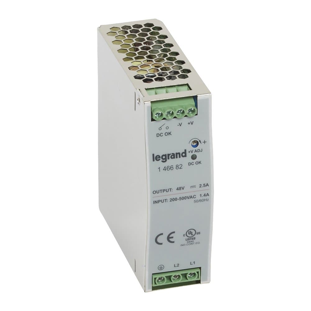 Legrand 1/2-фазный Импульсный источник питания 48В120Вт2,5A 146682