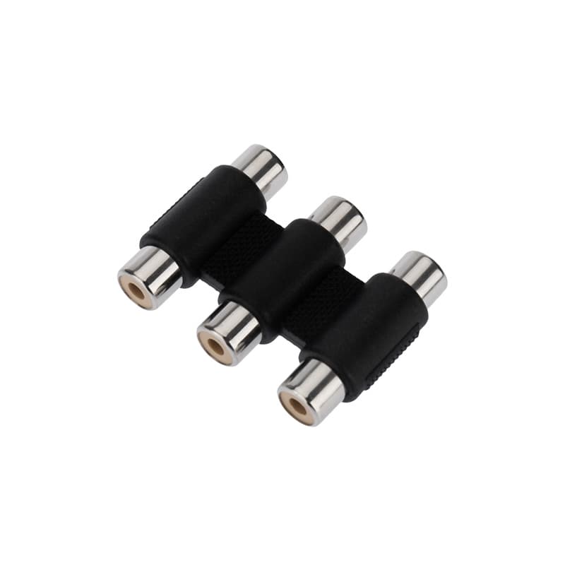 ПереходНИК 3 гнезда RCA - 3 гнезда RCA (тринокль) Rexant 14-0434 — миниатюра 1