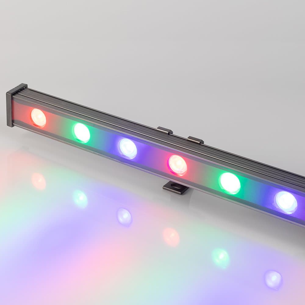 Arlight Светодиодный прожектор AR-LINE-1000S-18W-24V RGB (Grey, 30 deg, DMX512) (Закрытый) 023623 — миниатюра 2