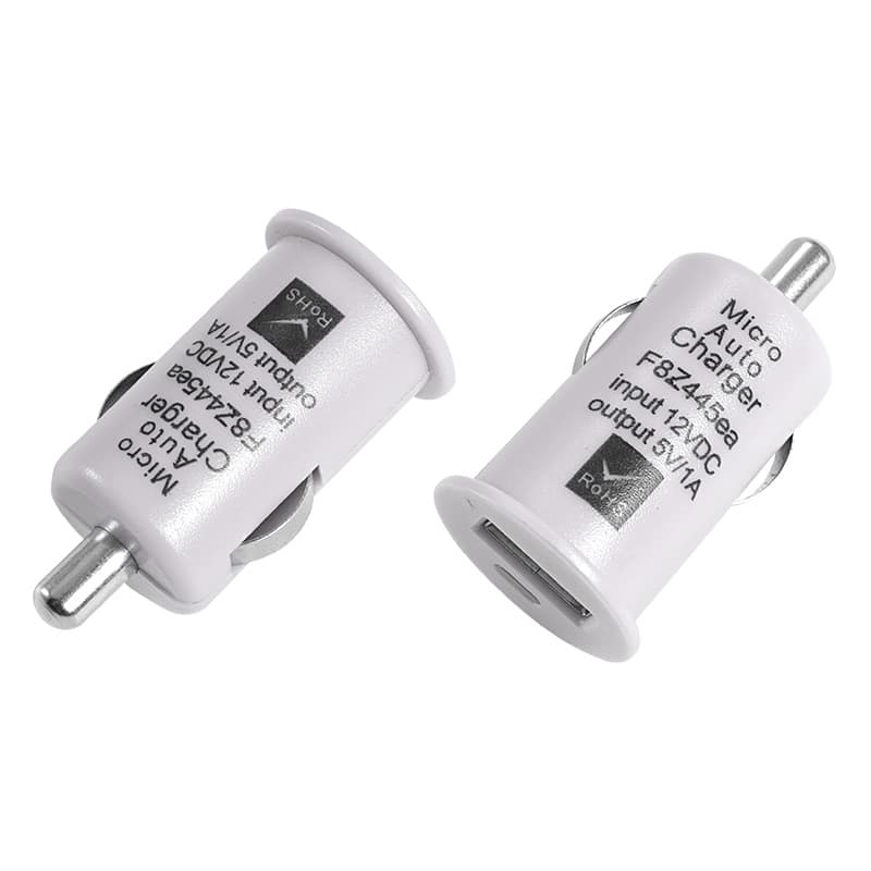 Автозарядка в прикуриватель USB (АЗУ) (5V, 1 000mA) белая Rexant 18-1921