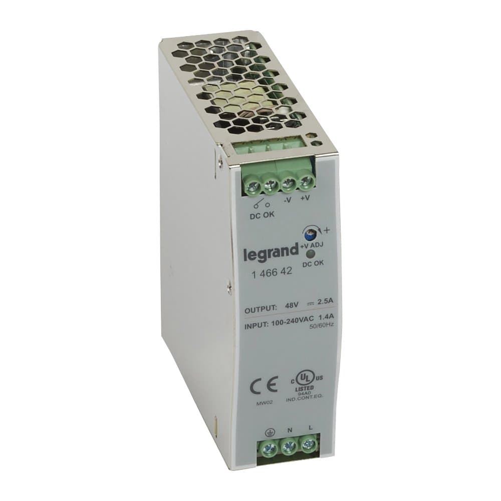 Legrand 1-фазный Импульсный источник питания 48В 120Вт2,5A 146642