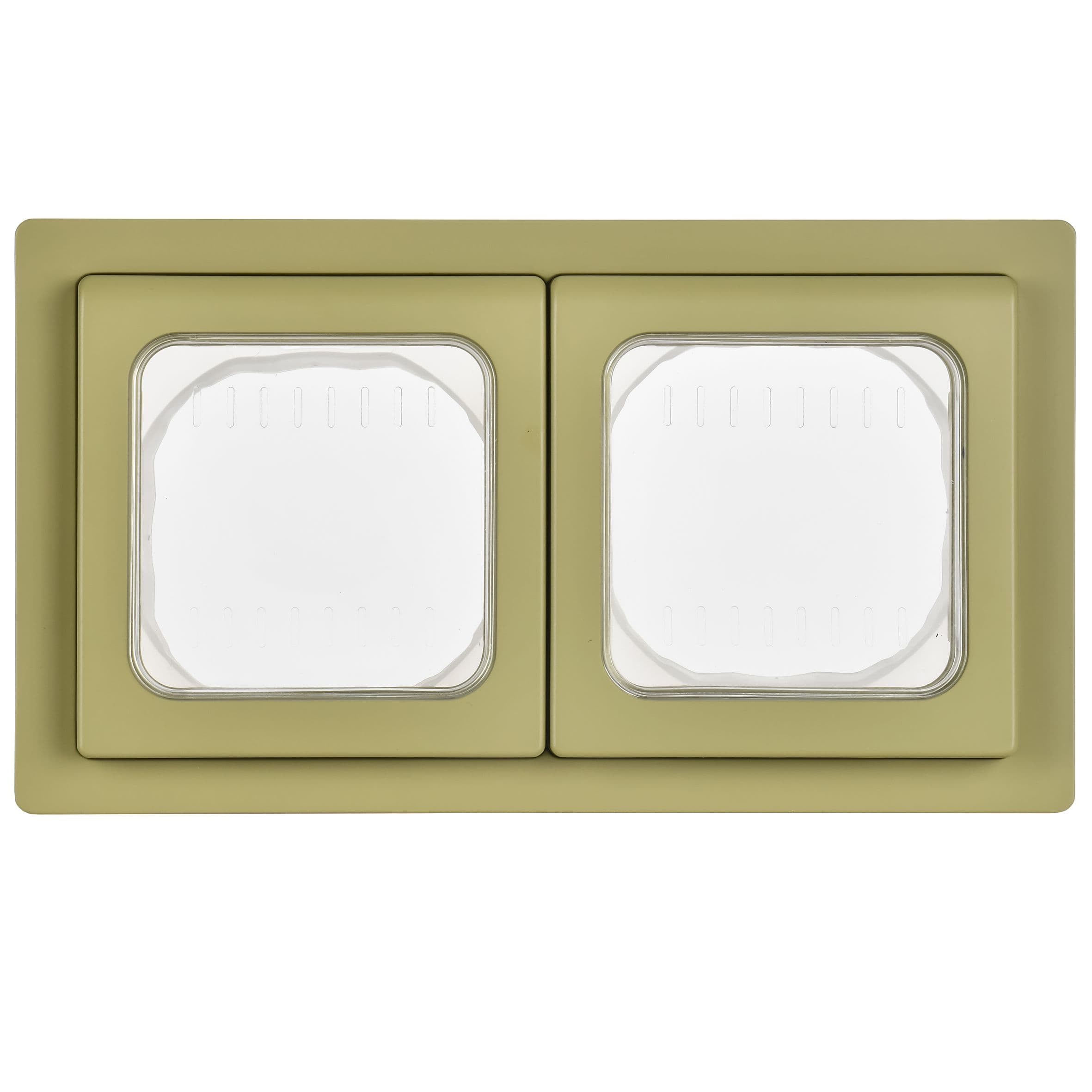 IEK FLITE Оливковый Рамка 2-местная IP55 — миниатюра 2