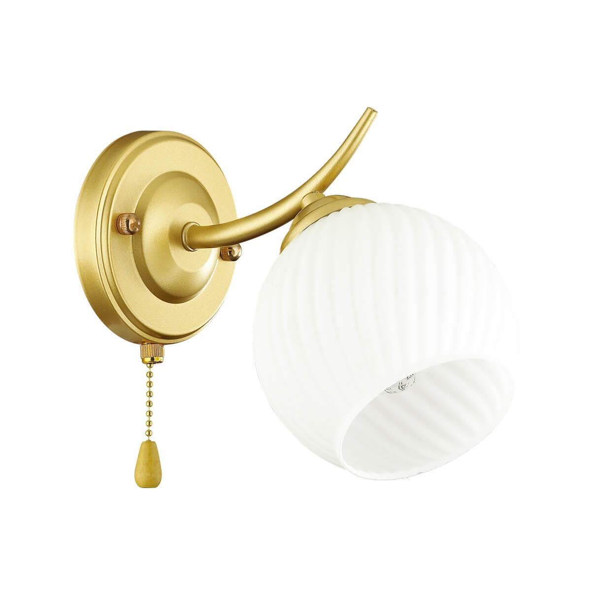 Lumion 4545/1W COMFI LN21 051 матовое золото, белый Бра E27 60W 220V GISELLE — миниатюра 2