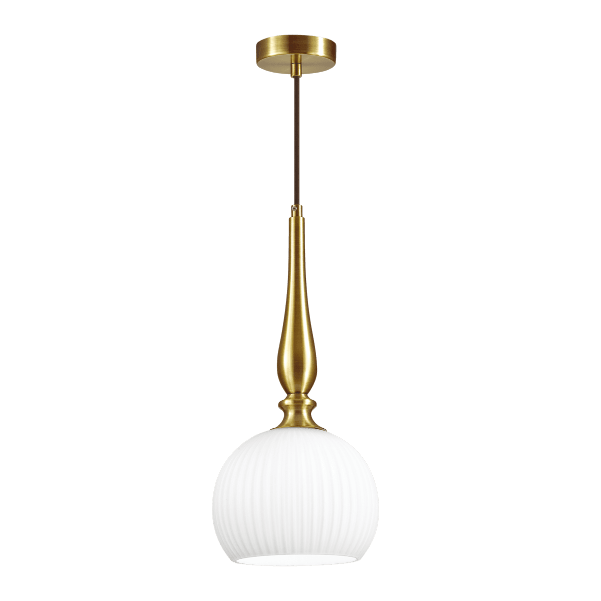 Odeon Light 4767/1 ODL21 белый/бронзовый Подвес E27 60W RUNGA — миниатюра 2