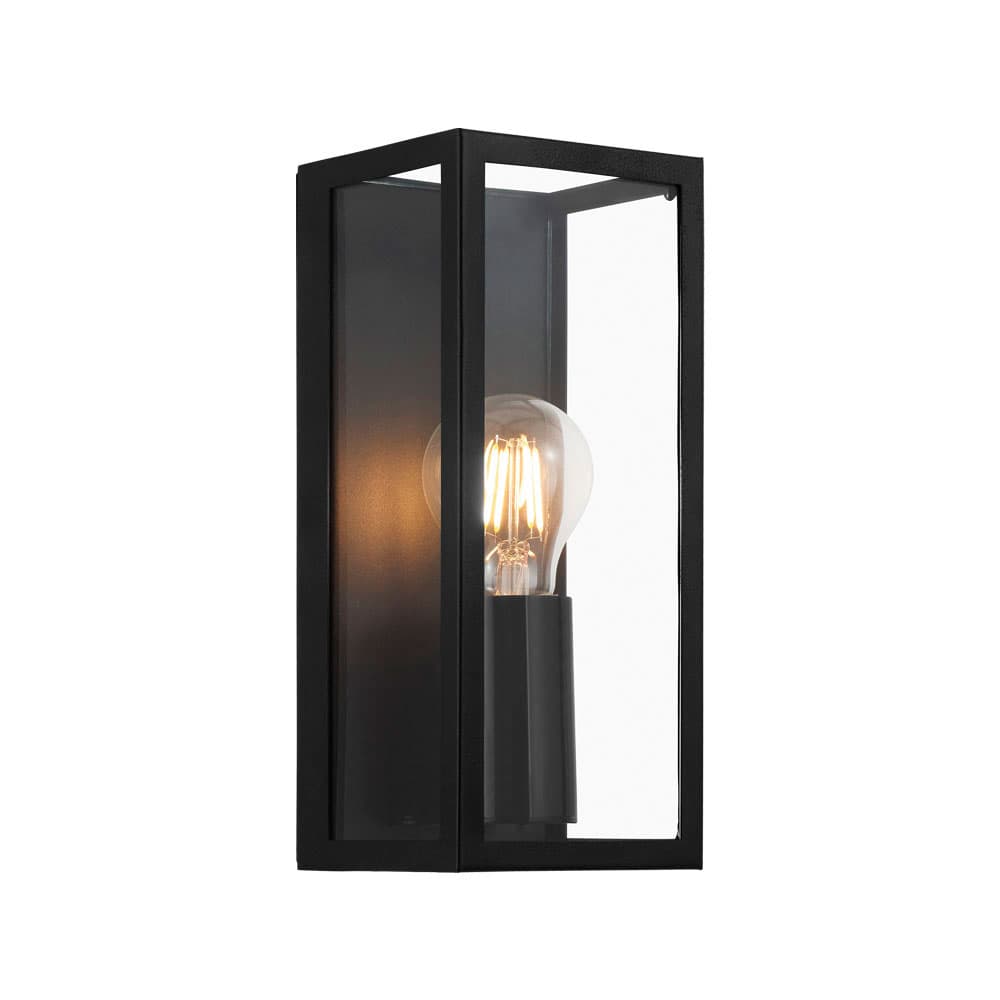 Eglo 99123 Бра AMEZOLA, 1х60W (E27), L110, B100, H260, сталь, черный/стекло, прозрачный