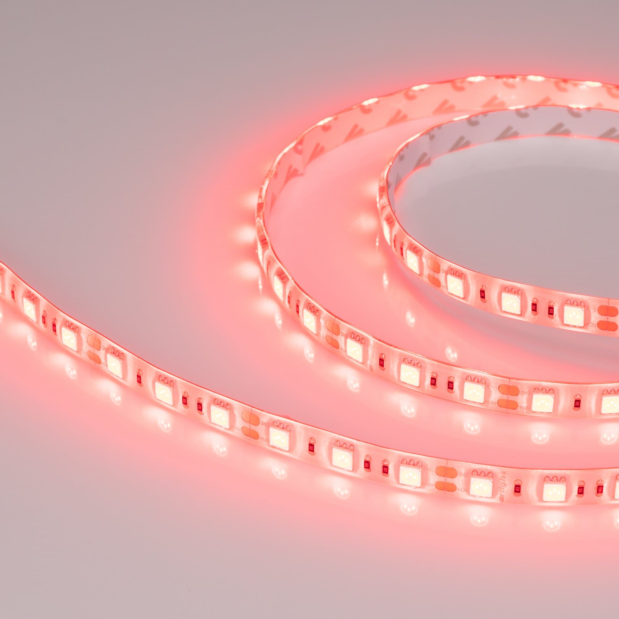 Arlight Светодиодная лента RTW 2-5000SE 12V Red 2x (5060, 300 LED, LUX) (14.4 Вт/м, IP65) 015445 — миниатюра 5