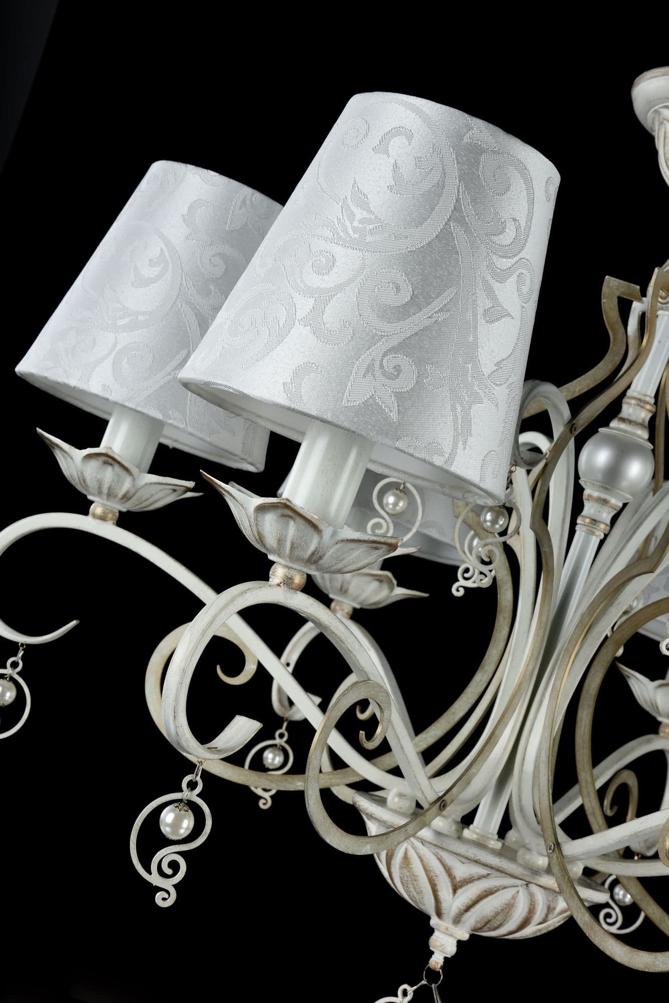 Maytoni Elegant Monile Белый с Золотом Люстра 6xE14 40W ARM004-06-W — миниатюра 5